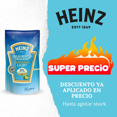 Mayonesa Heinz light x 200 grs.