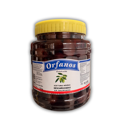 ACEITUNA NEGRA DESCAROZADA TIPO 1 X400G