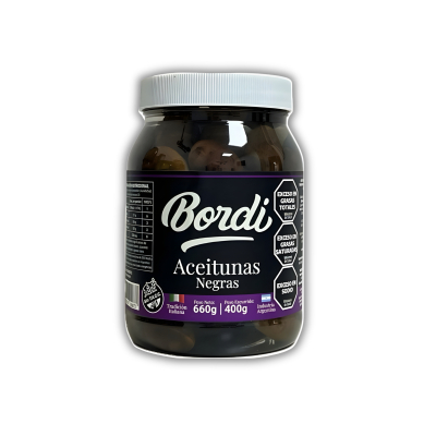 Bordi Frasco aceitunas negras 400g
