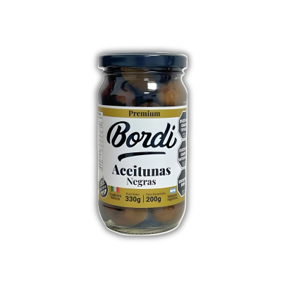 Bordi Frasco aceitunas negras premium 200g
